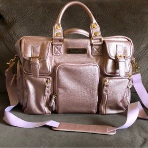 House of Flynn evermore camera diaper bag in rose gold